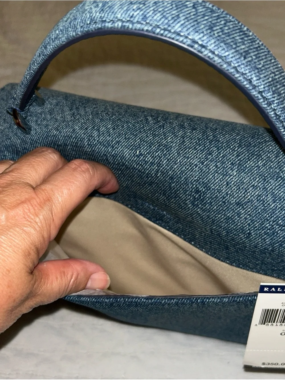 Polo by Ralph Lauren Denim-Style Top Handle Satchel - Blue